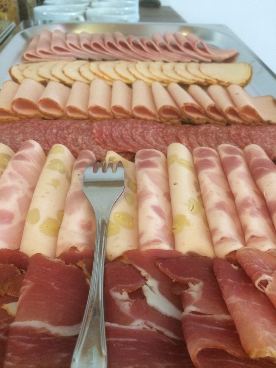 Frühstücksbuffet Frühstücksraum - Hotel Fux Oberammergau